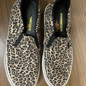 Vans Leopard Pattern Slip-On Shoes